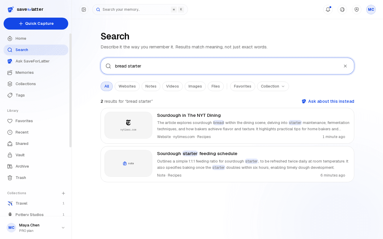 Search results for a phrase that means the same thing